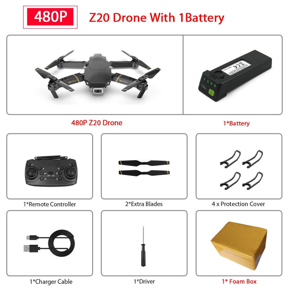 Drone Z20 RC HD Dual Camera 480P/1080P