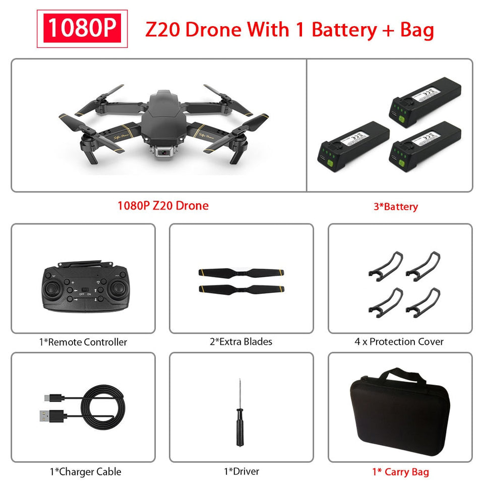 Drone Z20 RC HD Dual Camera 480P/1080P