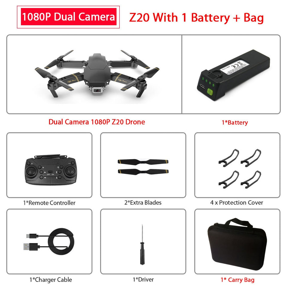 Drone Z20 RC HD Dual Camera 480P/1080P